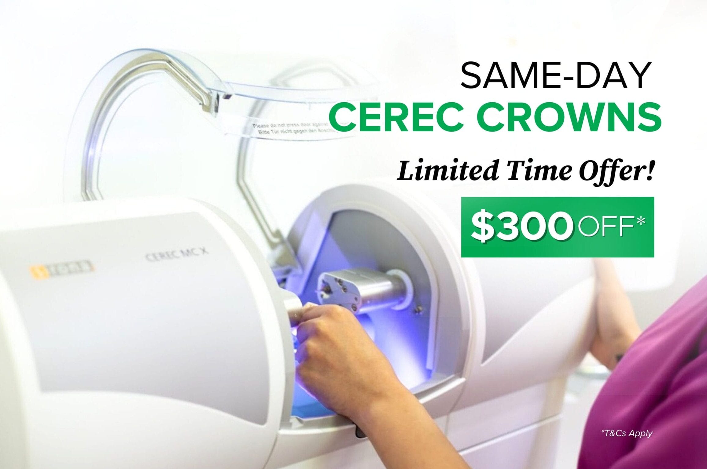 $300 Savings on Your CEREC Crowns