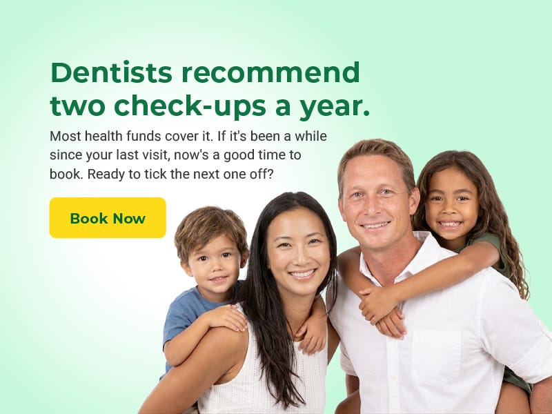 Dentists recommends 2 dental checks a year